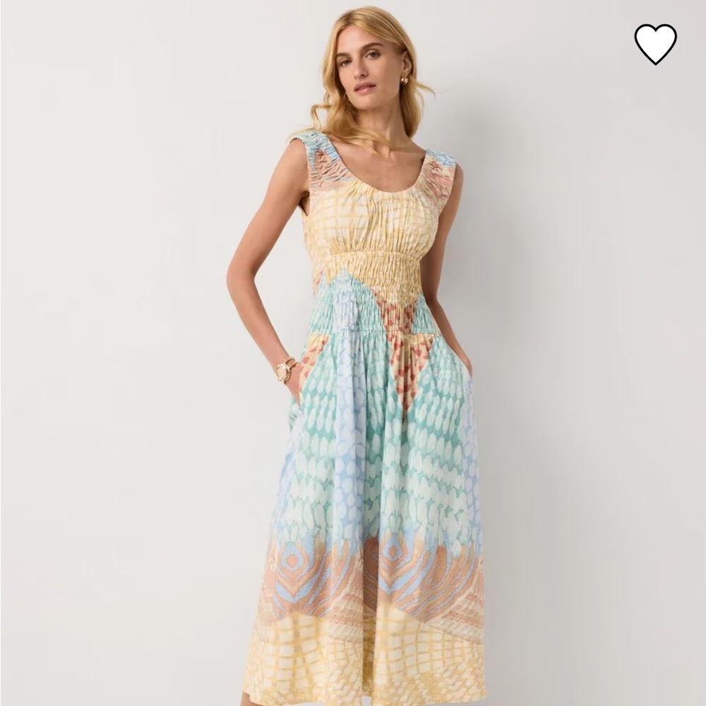 White House Black Market Pastel Midi Dress